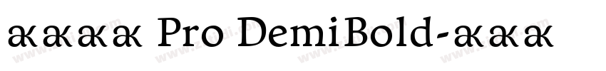小米兰亭 Pro DemiBold字体转换